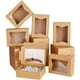 thumbnail image 1 of 20 cajas de cartón para repostería, 20,3 x 15 x 6,35 cm / 7,99 x 5,91 x 2,5 pulgadas, con ventana transparente, ideales para tartas, pasteles, galletas y otros productos de repostería., 1 of 7