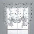 thumbnail image 5 of Roman Blind Blackout Window Shades,Wear Rod Style Embroidered Leaf Curtains for Windows,Doors,French Doors Kitchen Windows,Bedrooms,Pubs (46x63"), 5 of 12