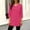 *Hot Pink, variant on ClodeEU Women's 3/4 Sleeve V-Neck T-Shirt ,Casual Fashion Loose Tunic Tops Blue,Womens Plus XL