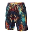 thumbnail image 4 of Fotbe Mystic Wolf Dreamcatcher Trajes de Baño Estampados para Hombre, Shorts de Verano de Secado Rápido, Ropa de Playa, Bañadores-Small, 4 of 6