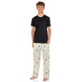 thumbnail image 3 of Peanuts Pajama Pants Mens Snoopy Baseball All Over Print Lounge Bottoms, 3 of 6