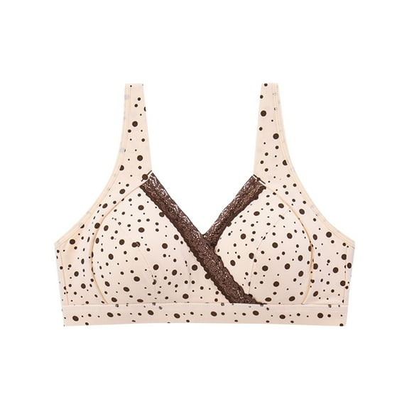 ZACPNCV Nursing Bra Wavy Breastfeeding Bras for Women Seamless Maternity Support Wireless Pregnancy Sleep Bralette Coffee 2XL