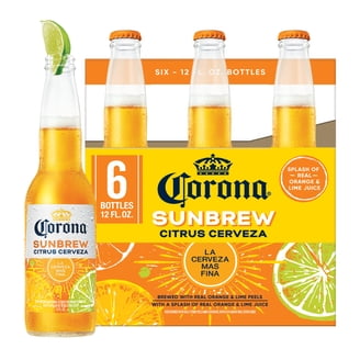Corona Sunbrew Citrus Cerveza Mexican Import Beer, 6 pack 12 fl oz Bottles, 4.5% ABV