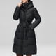 thumbnail image 5 of Parkas de manga larga para mujer, abrigo con capucha y costura ondulada para otoño e invierno, abrigo hasta la rodilla de longitud media, abrigo de manga larga para mujer, 5 of 7