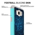 thumbnail image 3 of FINCIBO Samsung Galaxy J7 J710 Football Grain Hybrid Case Hard TPU Back Cover, Blue Circuit Board, 3 of 8