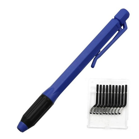 

NB1100 Burr Handle 10PCS BS1010 Blades Cutters Hand Deburring Rough Edges Tools