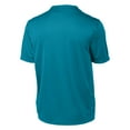 thumbnail image 6 of Mens Short Sleeve Performance Tall PosiCharge Competitor Polyester Tee Tropic Blue LT, 6 of 6