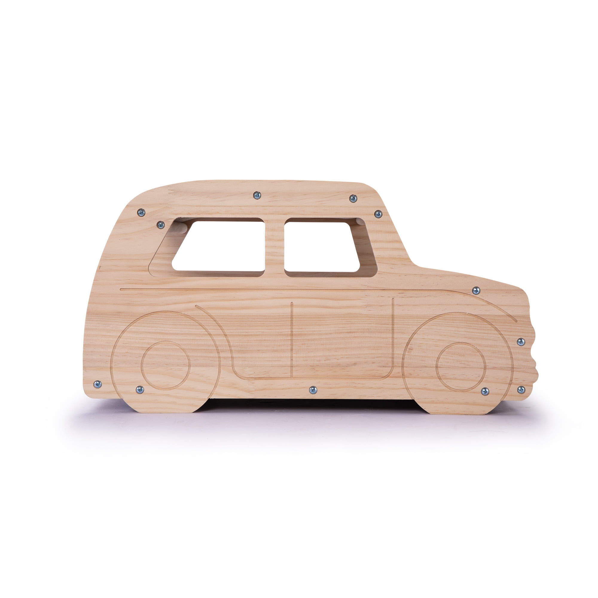 Kadyn 20" Cat Scratching Pads, Car-Shaped Cat Scratcher Lounge, Cat Scratch House Couch for Bed Toy, Beige