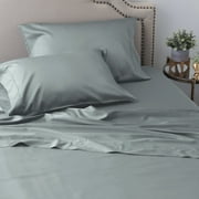 WelHome 100% Cotton Sheet Set, Queen Size Bed Sheets, Wrinkle-Resistant 600 Thread Count Bedding Set - Ultra Soft Hotel-Quality Luxury Deep Pocket Sateen Sheets, Ocean