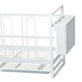thumbnail image 3 of Estante organizador para fregadero de cocina, soporte para cubiertos y utensilios, escurridor de platos Blanco, 3 of 4
