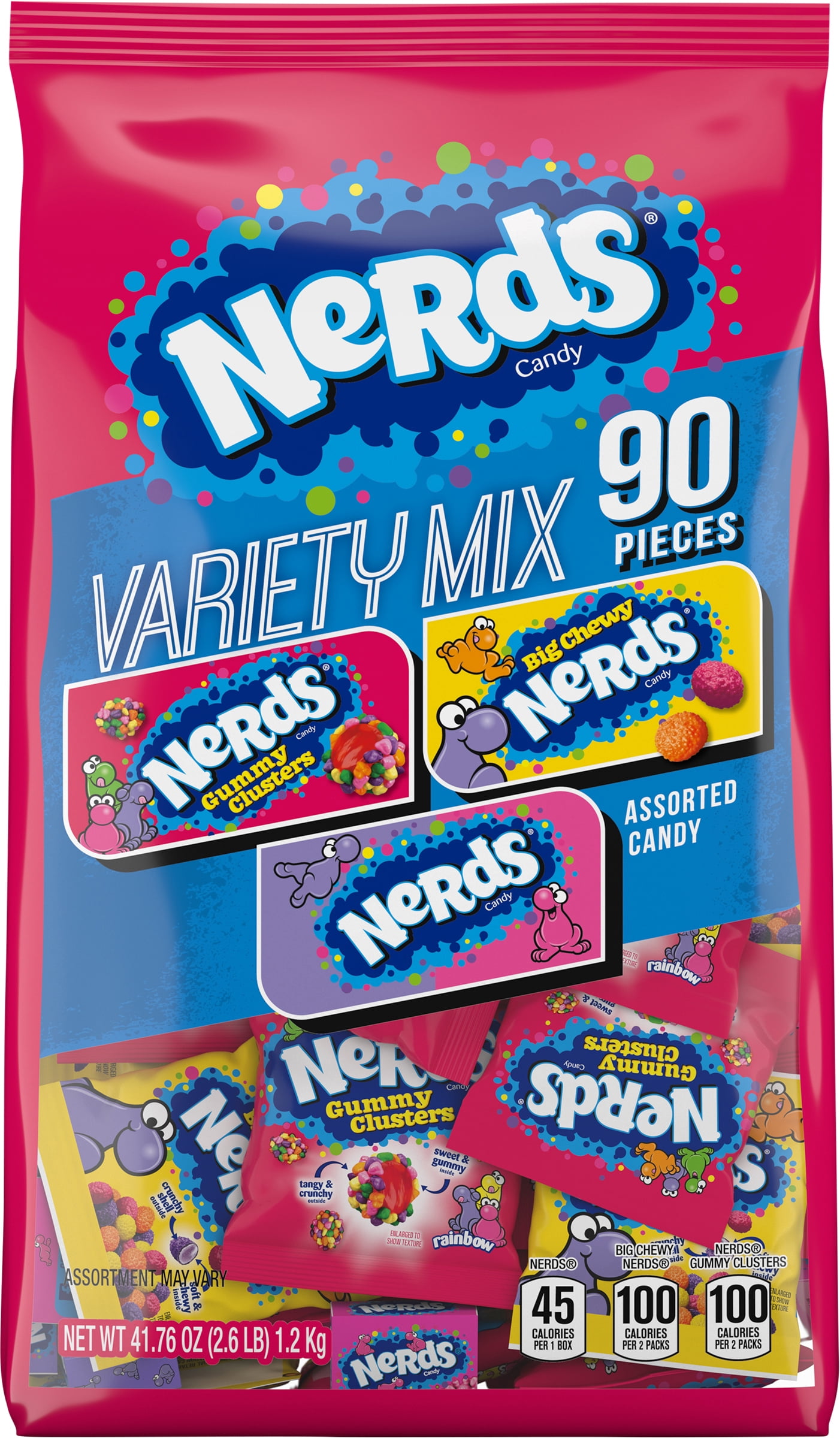(3 pack) Nerds Variety Pack 90 Count 41.76 Ounce Mixed Bag