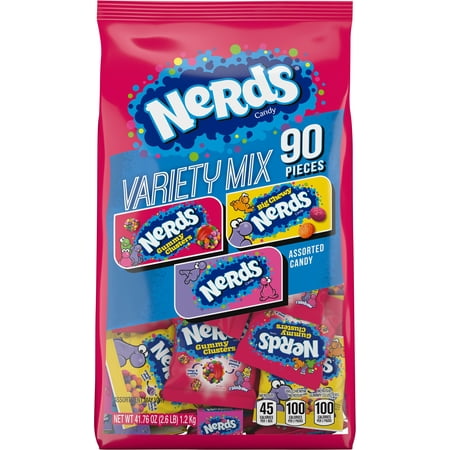 Nerds Variety Pack Candy, 41.76 oz, 90 ct, Mixed Bag