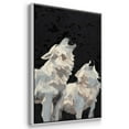 thumbnail image 3 of Midnight Wolves Framed Premium Gallery Wrapped Canvas - Ready to Hang - 25 x 37 - White Floating Frame, 3 of 9