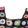 thumbnail image 2 of Women´s Summer Sleeveless Tops Colorful Hand Crochet Embroidery Openwork Knit Tank Tops, 2 of 9
