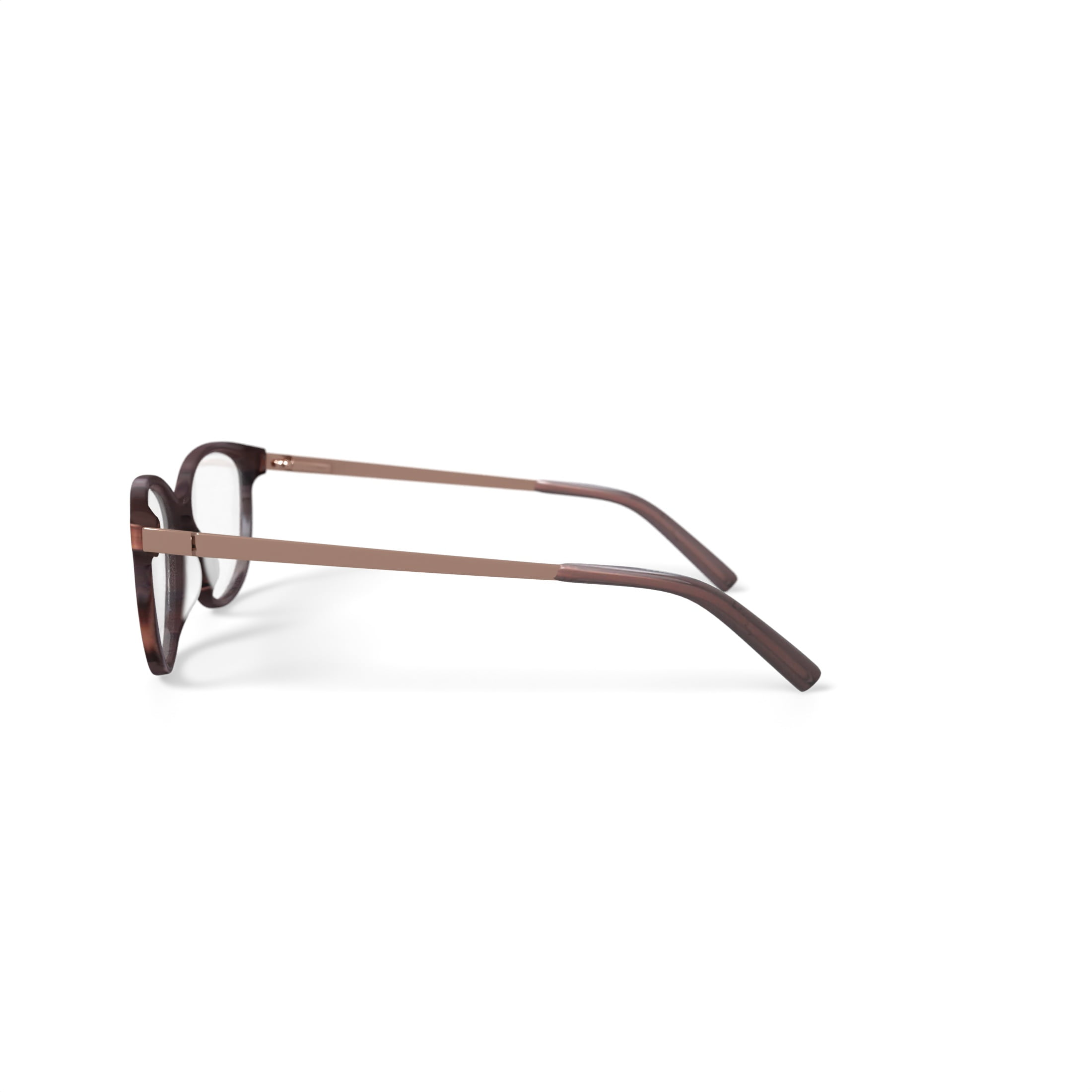 Bio Eyes Women's BE222 Calla Round Prescription Eyeglasses with Case, Brown
