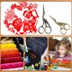 thumbnail image 4 of Tijeras de bordado, tijeras de cigüeña para costura, manualidades, trabajos de arte y uso diario, acero inoxidable, 2 piezas, 4 of 6