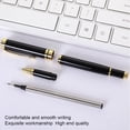 thumbnail image 5 of Jiibva Luxury Ballpoint Pen, 1.0mm Business Metal Ball Point Pen with 2 Refills Black Ink Pen Smooth Writing Rollerball Pen Fancy Ballpoint Pen Gift for Men Women Signature Executive, 5 of 7