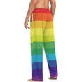 thumbnail image 6 of Rainbow Striped Ghost Pajama Pants, Men's Lounge Pants Light with Drawstring and Pockets, Christmas New Year Birthday Father's Day Gifts, X-Large, 6 of 7