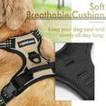 thumbnail image 4 of rabbitgoo Dog Harness  No-Pull Pet Harness with 2 Leash Clips  Adjustable Soft Padded Dog Vest  Reflective No-Choke Pet Oxford Vest with Easy Control Handle for Large Dogs Orange L, 4 of 9