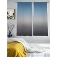 thumbnail image 3 of Grey Ombre Sheer Curtains 63 Inch Length 2 Panels Set for Living Room/Bedroom, Navy Blue Gray Gradient Modern Abstract Art Curtain Sheers Drapes Rod Pocket Curtains Window Treatment Set 52''x63''x2, 3 of 7