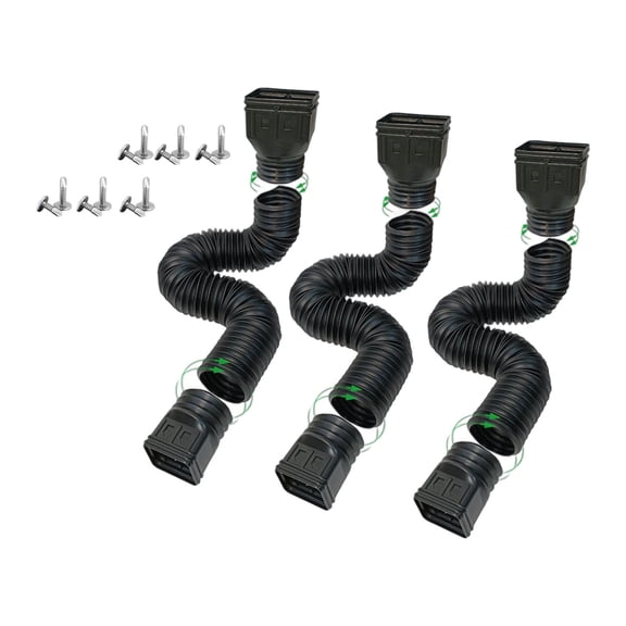 Adjustable Downspout Extension Corrugated Drain Pipe Flexible Outdoor Water Spout for Efficient Rainwater Disposal