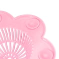 thumbnail image 4 of Colador de fregadero de cocina Uxcell, colador de silicona flexible, atrapador de cabello, rosa, paquete de 2, 4 of 6