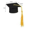 thumbnail image 5 of Pebbuoy 20Pcs Felt Mini Graduation Bachelor Hat with Tassels Celebrations Graduation Wine Bottle Topper Graduation Party Supplies, 5 of 7