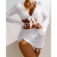 thumbnail image 3 of Top-kevin Women's Print Bikini Set Halter Tie Side Swimsuit 2 Piece Bathing Suit, 3 of 10