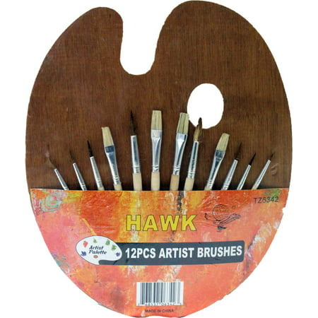 ARTISTS BEST  Palette And Brush 12 Piece Set: (Best Brush For Alaskan Malamute)