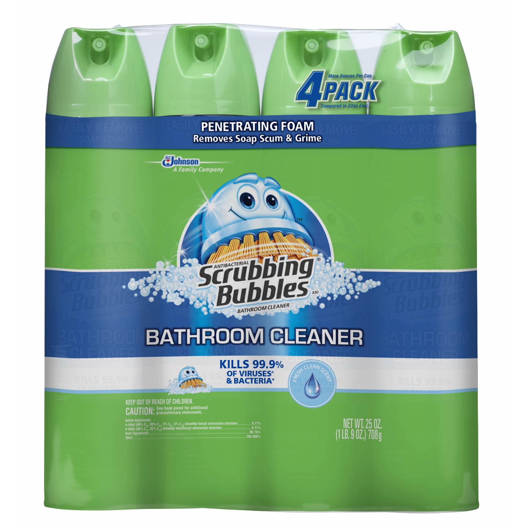 Scrubbing Bubbles Bathroom Cleaner, 4 pk./25 oz.