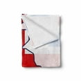 thumbnail image 2 of Union Jack Soft Flannel Fleece Throw Blanket, Faded United Kingdom Flag and Country Map Composition Nations , Cozy Plush for Indoor and Outdoor Use, 50" x 70", Violet Blue Red White, by Ambesonne, 2 of 6