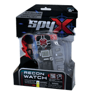 SpyX / Spy Recon Watch - 8 Function Spy Toy Watch. Extra functions include: Led Spot Light, Stopwatch, Alarm, Decoder, Secret Message Paper, Message Capsules, Motion Alarm.