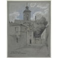 thumbnail image 2 of Ferdinand Boberg 15x18 Black Ornate Wood Framed Double Matted Museum Art Print Titled - Rue Chanzy and Rue Saint-Bernard (1927), 2 of 5