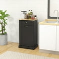 thumbnail image 2 of HOMCOM Armoire à Déchets Basculante, Armoire à Poubelle Dissimulée avec Tiroir, 2 of 10