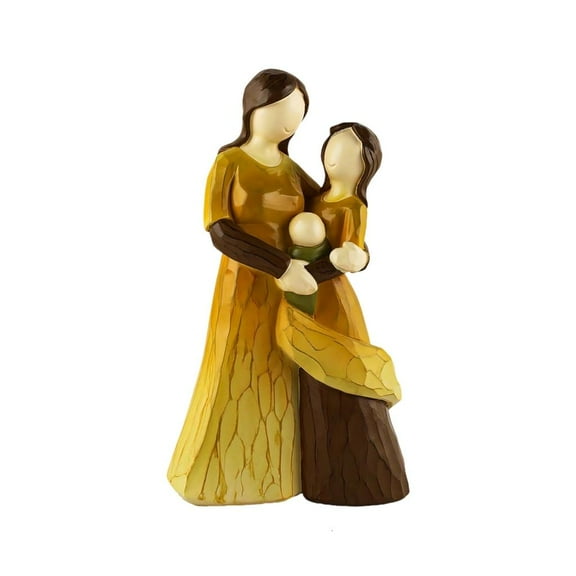 Ciwanning Resins Mother Daughter Figurines,Mom Huggings Child Figurines Statues Home Bedroom Living Room Shelf Table top Decors