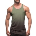 thumbnail image 2 of KPOPLK Men's Sports Tank Tops Athletic Gym Bodybuilding Fitness Sleeveless Shirts for Beach Running Workout(L,AG), 2 of 5