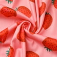 thumbnail image 4 of IWEMEK Summer Strap Jumpsuit for Baby Girls Strawberry Print Cute One Piece Romper Long-Leg Knit Overalls Size 2-3Y, 4 of 7