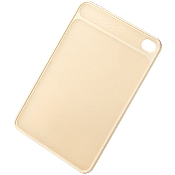 ETEREAUTY Small Beige Chopping Board Double Side PP for Home Use Kitchen Supplies