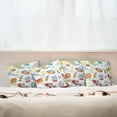 thumbnail image 4 of Ambesonne Cartoon Throw Pillow Cover 4 Pack, Outer Space Earth, 24", Multicolor, 4 of 5