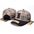 thumbnail image 3 of Sombrero De BURBERRY Mujer Primavera Verano Británico A Cuadros TB Gorra De Béisbol Calle Moda Casual Versión Coreana Sol, 3 of 4
