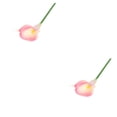 thumbnail image 2 of Inteprter 24 piezas PU flor falsa Linda decorativa simulación vívida hogar Bar Club flores artificiales planta ornamento luz Rosa claro 2Conjunto, 2 of 6