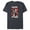 Navy Heather, variant on Studios Deadpool & Wolverine in Black White Red Movie - Short Sleeve Blended T-Shirt for Adults - Customized-Black