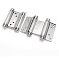 thumbnail image 1 of Ranbo 5 Inch Double Action Spring Hinges 304 Stainless Steel Self Closing Two Way Acting Hinges for Exterior Cafe Saloon Pub Swinging Doors, Including Pins and Screws, 1 Pair, Brushed, 1 of 4