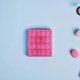 thumbnail image 3 of Rosy Acrylic Nail Organizer Box for Storing Nail Charms 1Set, 3 of 4