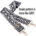 thumbnail image 2 of LAICAIW Wide Shoulder Strap Adjustable Replacement Belt Guitar Style Crossbody Bag Handbag Strap Multicolor Canvas Straps(wide:1.97"(5CM)) (Snake pattern3), 2 of 5