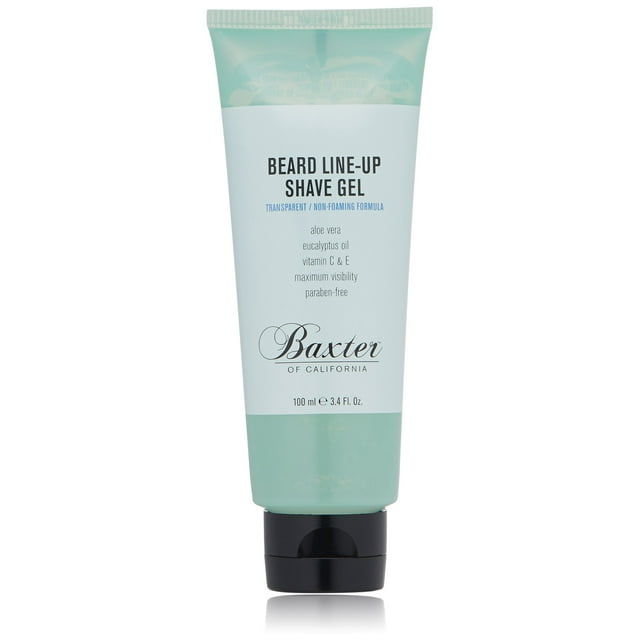 Gel de Afeitar para Perfilado de Barba Baxter of California para Hombre | Sin Espuma | Libre de Parabenos | 100 ml