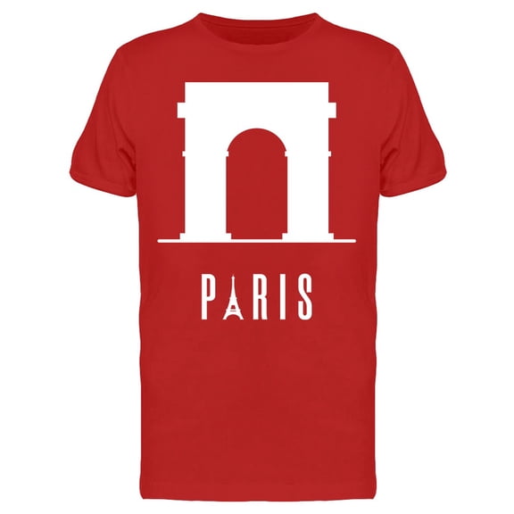 Triumphal Arch Sketch Paris T-Shirt Men -Image by Shutterstock, Male Medium