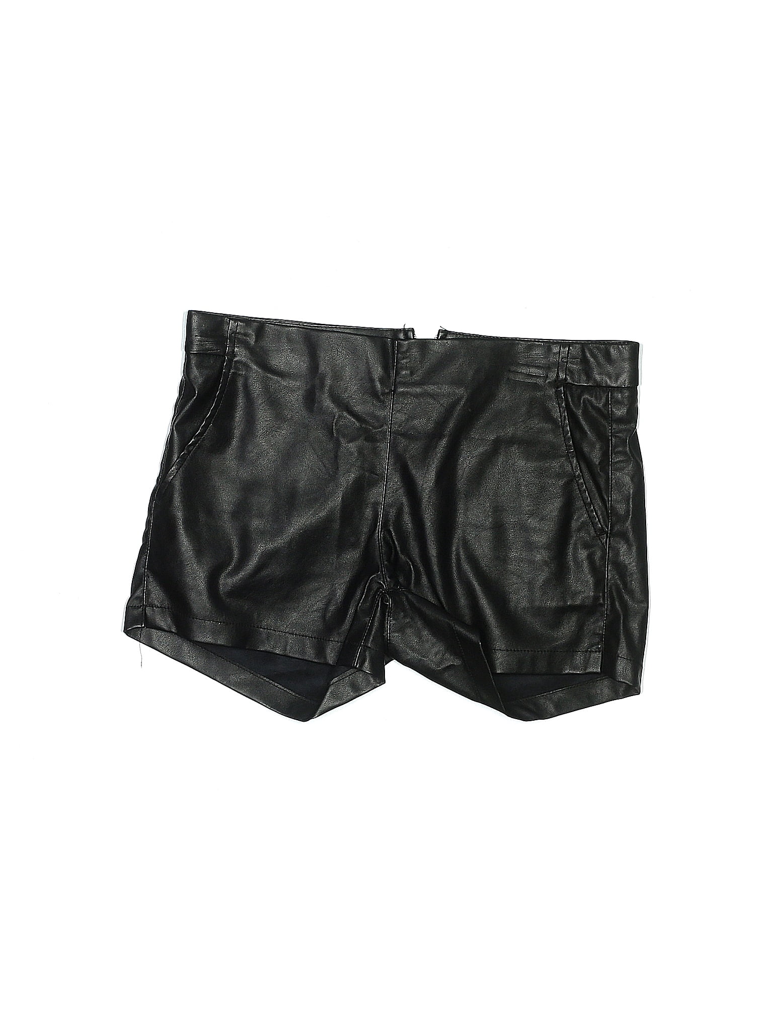 26W Faux Leather Shorts 