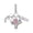 Graduation Pendant, variant on NINGAN 925 Sterling Silver Charm Women Bracelets Necklace Women Retro Butterfly Vintage Color Dangle Charm Necklace Girl Gifts