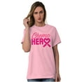 thumbnail image 3 of Breast Cancer Awareness Chemo Hero Women's Graphic T Shirt Tees Brisco Brands S, 3 of 6